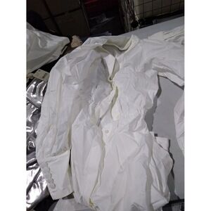 Eleventy Dress with Puff Sleeves White EU 40 (US Women's 6)